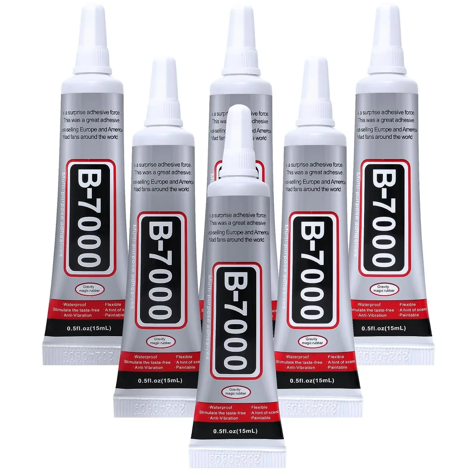 Fabric Glue Bond - ICUTE-FITTDYHE 6 Stück Schmuckkleber - 15ML/0,5fl