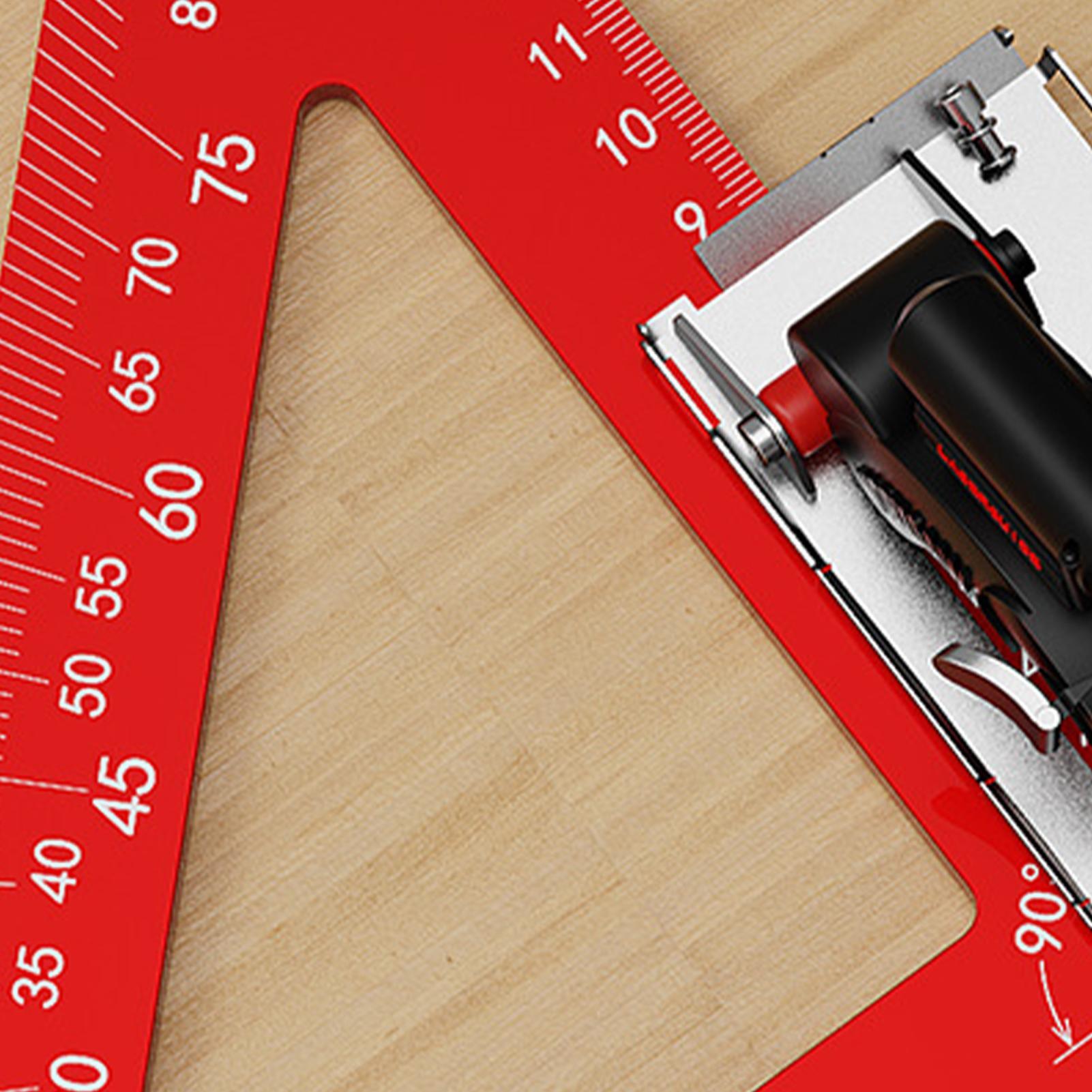 Quilting Ruler Square - Holzbearbeitungs-Quadrat, rechtwinklig, Tischler-Befestigungslineal, Rahmenwinkellineal für Baumaschinisten,