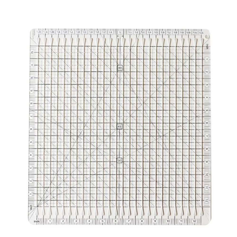 Quilting Ruler Square - Schneidehilfe 5-in-1 Quiltlineal aus Acryl mit