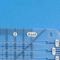 Quilting Ruler Square - 5-in-1 Quilt-Schneidelineal, Acryl, transparent, quadratische Vorlagen,