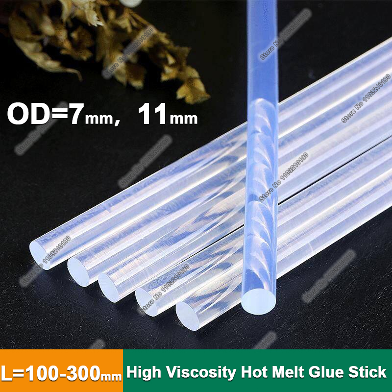 Fabric Glue Bond - 7/11mm Hochviskoses Heißklebestift Transparenter Starker Klebstoff