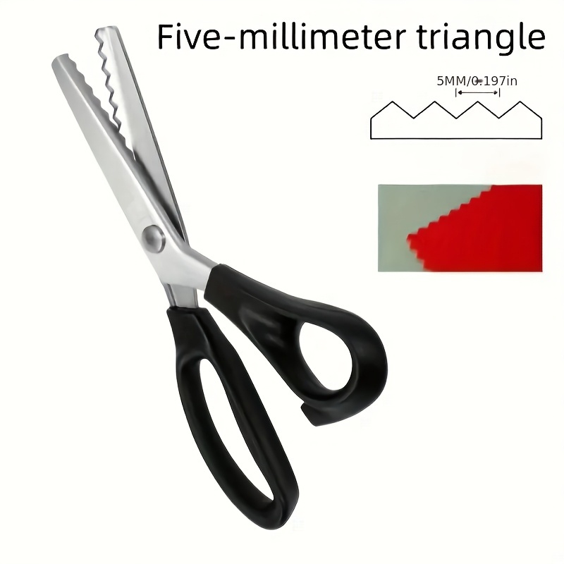Pinking Shear Blade - Professionelle Zickzack-Schere mit Gezahnten Klingen Hochleistungs-Stoffschere