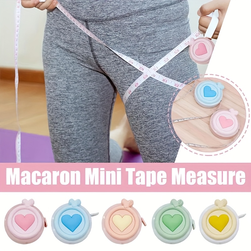 Sewing Recycle - 1,5m Mini-Softmaßband, modisch, recycelbar, mit Ein-Klick-Funktion,