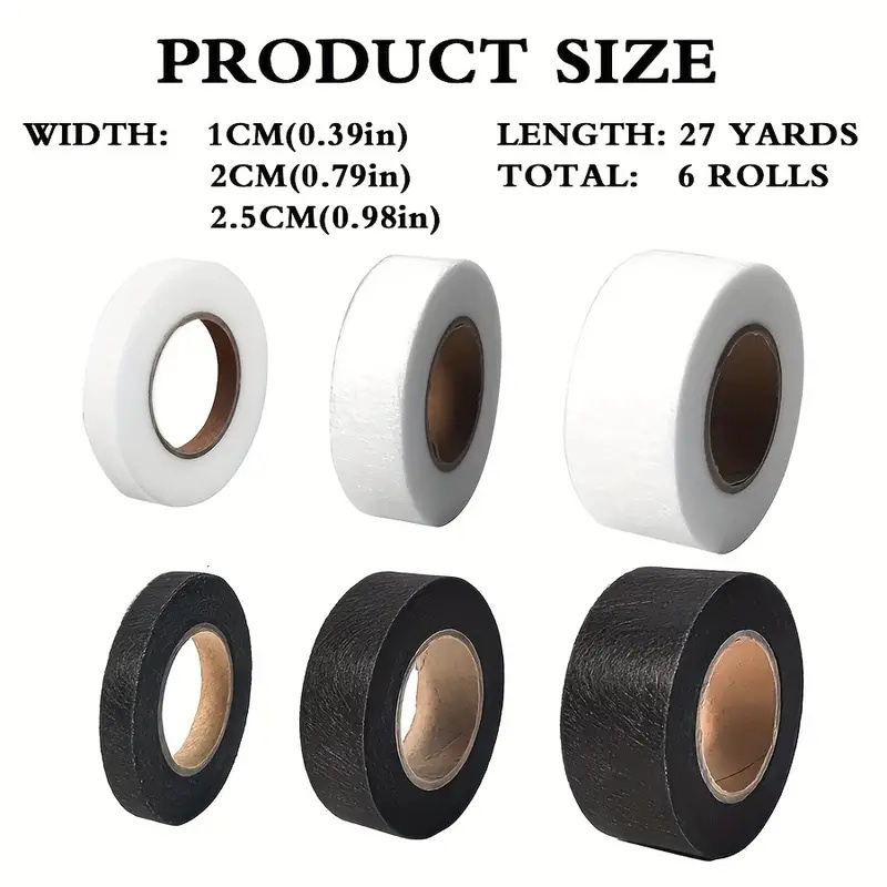 4-Roll-Saumband zum Aufbügeln, – Hem Tape Fusible Bewertung und Preis