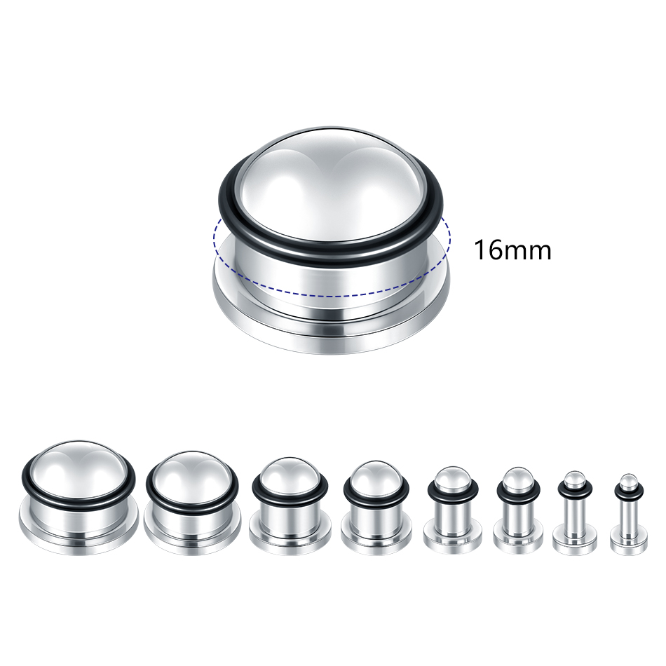 1 Paar Edelstahl Ohr Tunnel Oh – Seam Gauge Metal Bewertung und Preis