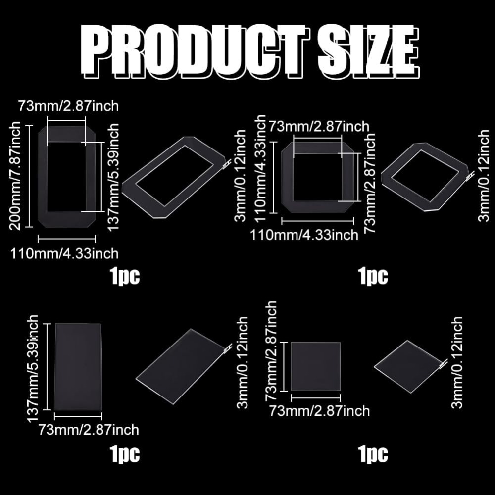 2 Sets Quilt-Schablonen, trans – Quilting Ruler Square Bewertung und Preis