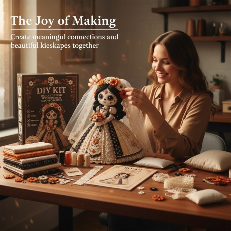 Neues Day of the Dead Patchwor – Textile Sewing Kit Bewertung und Preis