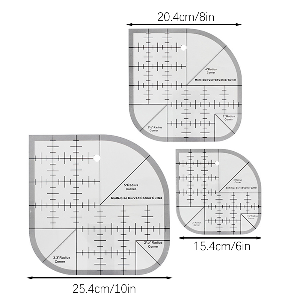 Rutschfestes, gebogenes Eckens – Quilting Ruler Square Bewertung und Preis