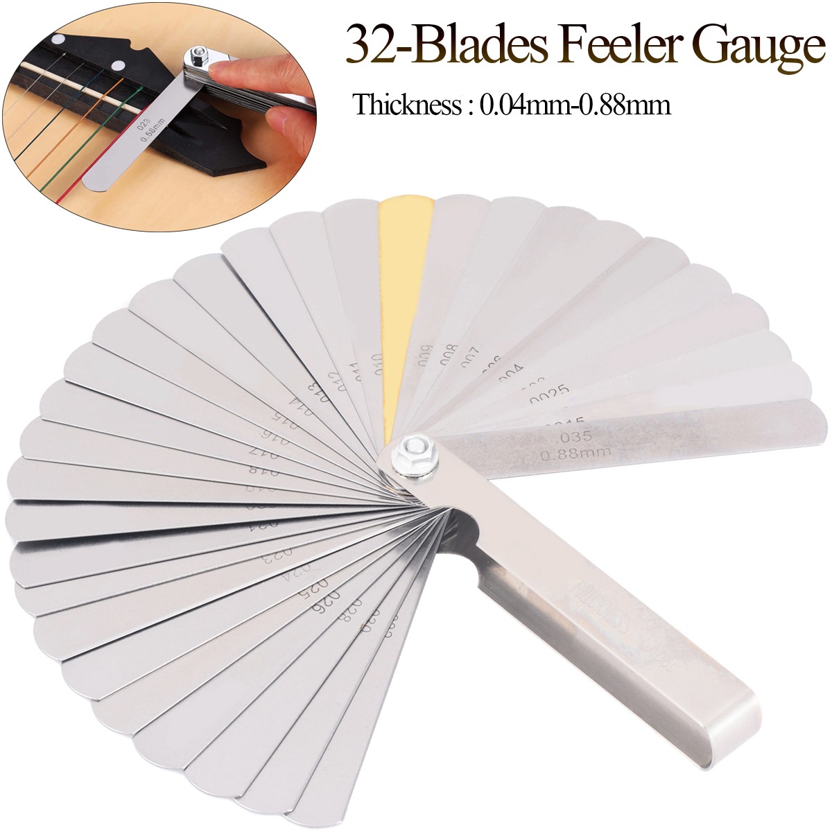 32 teile/satz Gitarre String H – Seam Gauge Metal Bewertung und Preis