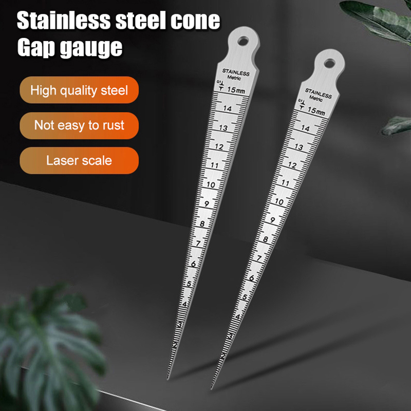 1-15 mm Edelstahl-Kegelmessleh – Seam Gauge Metal Bewertung und Preis