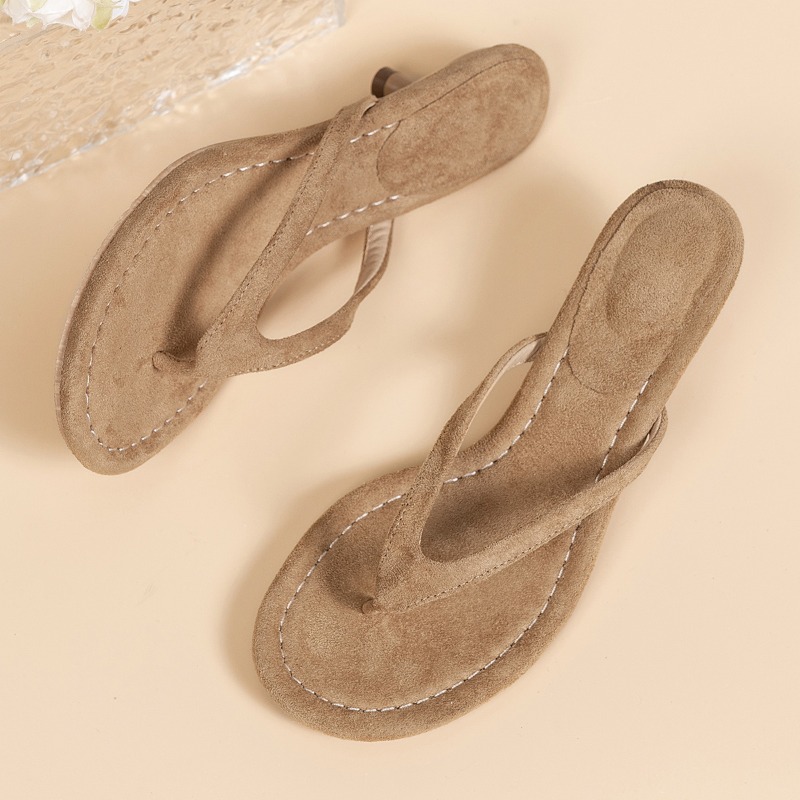 Damen Braune Sandalen mit Dünn – Sewing Nylon Bewertung und Preis