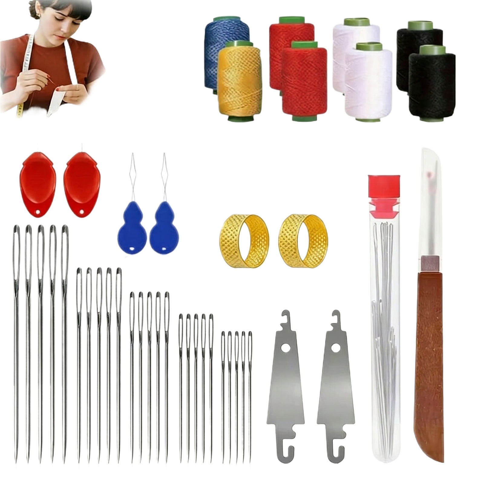 43-teiliges Großöhr-Nähnadel-S – Sewing Garments Bewertung und Preis