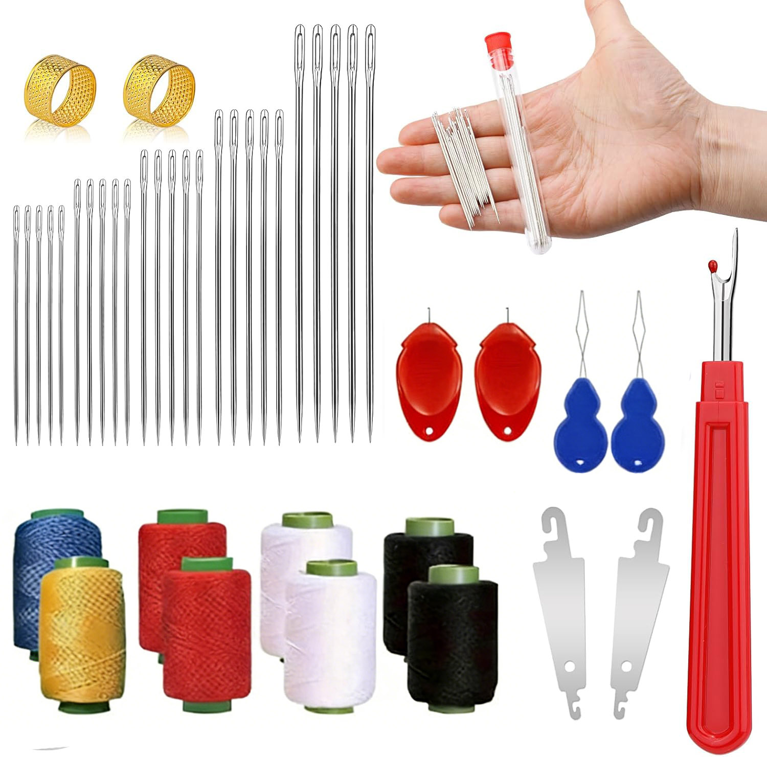 43-teiliges Großöhr-Nähnadel-S – Sewing Garments Bewertung und Preis