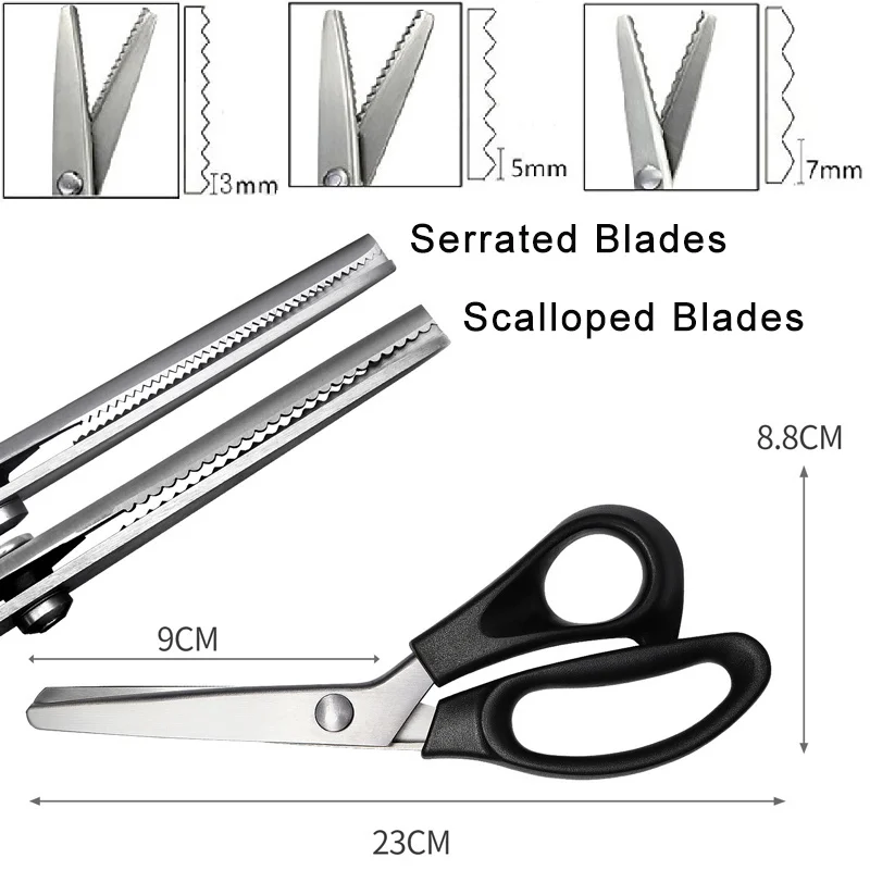1 Stück Zackenschere Edelstahl – Pinking Shear Blade Bewertung und Preis