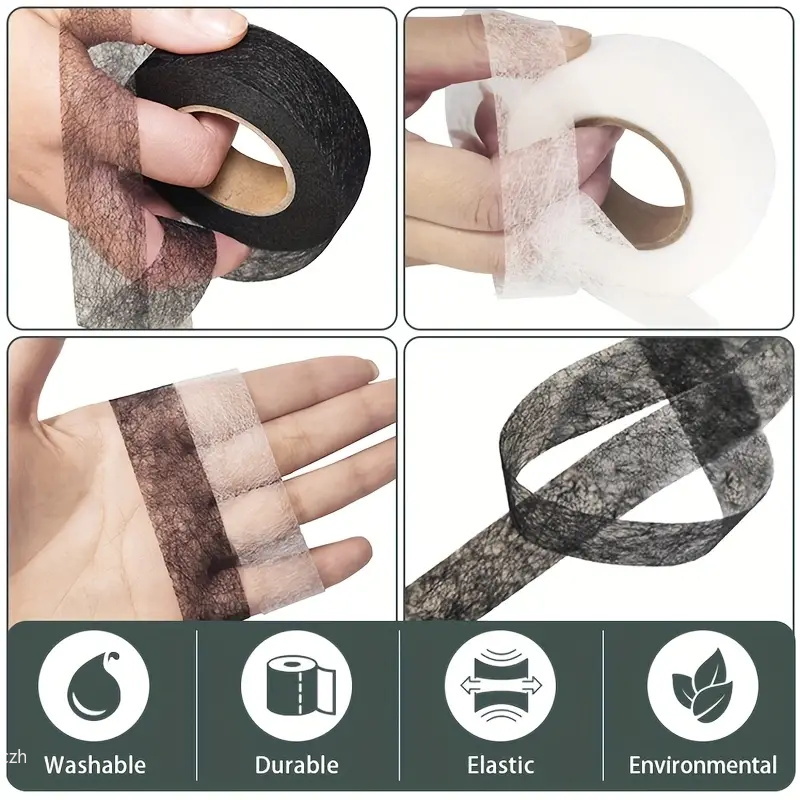 2 Rollen schwarz-weißes doppel – Hem Tape Fusible Bewertung und Preis